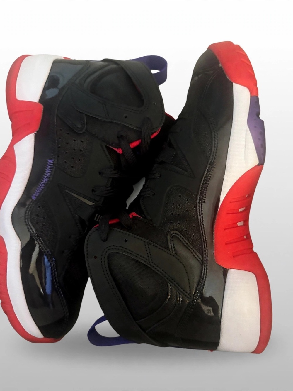 Jordan Men’s Black Red White Athletic Sneakers